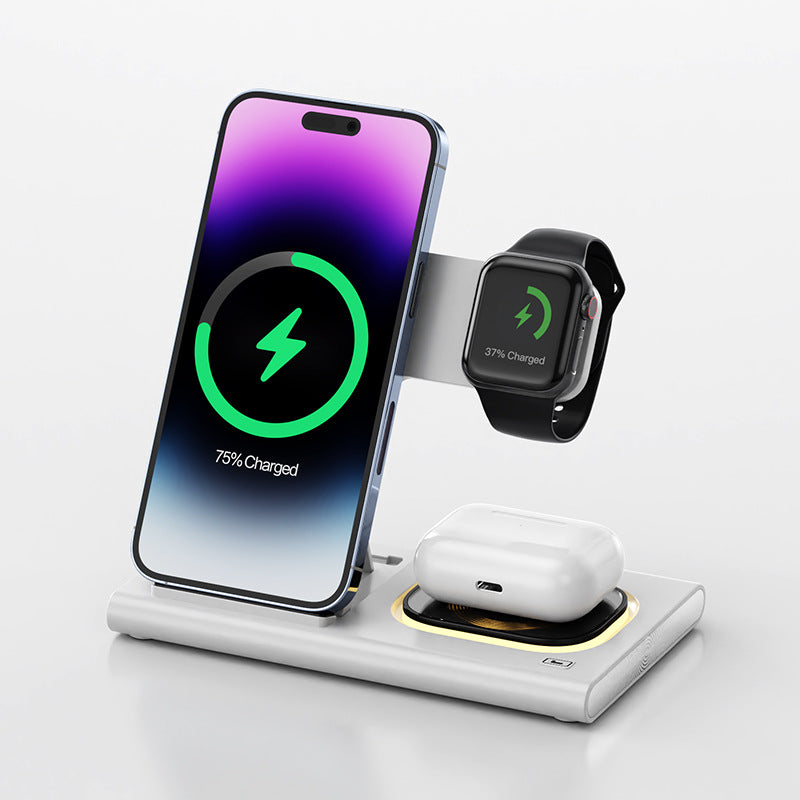 Magnetic 3 in 1 Wireless Charger Stand