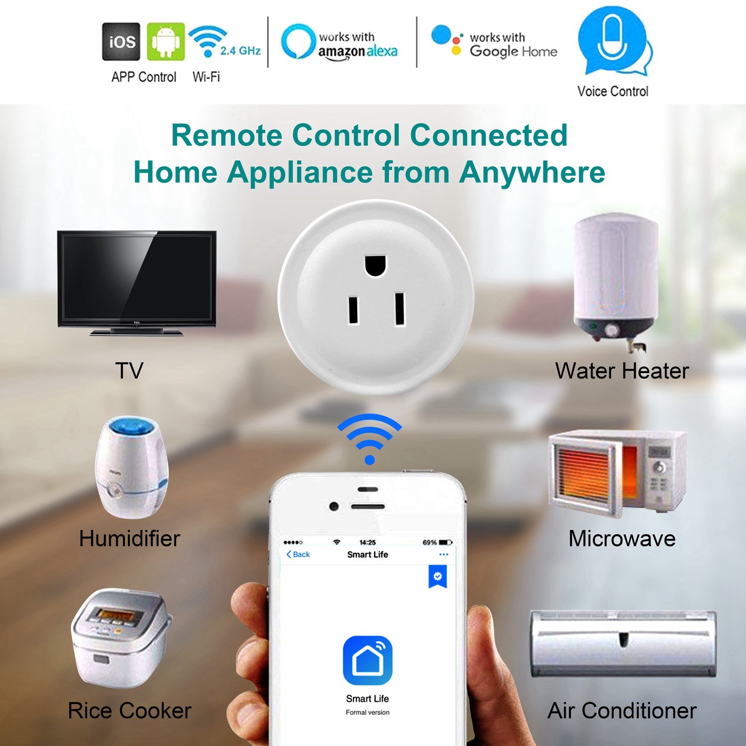 WiFi Smart Plug Alexa Google