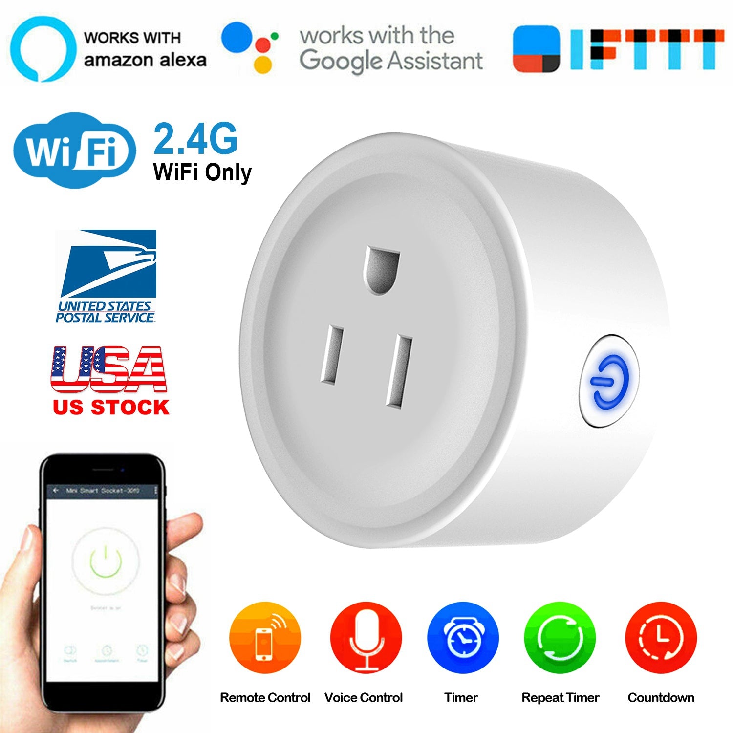 WiFi Smart Plug Alexa Google