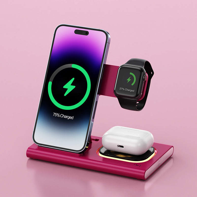 Magnetic 3 in 1 Wireless Charger Stand